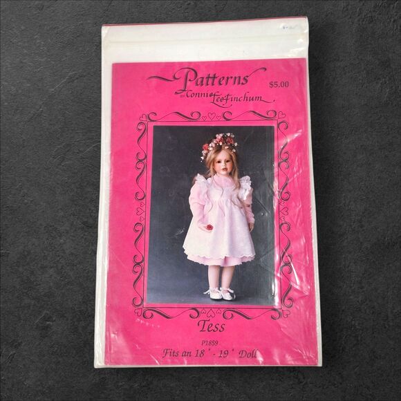 Lot 5 Connie Lee Finchum Doll Clothes Patterns UNCUT 16"–24" Kellie & Emilia 90s - Picture 8 of 11